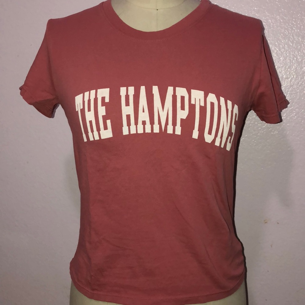salmon pink brandy melville shirt